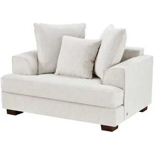 Soho Sessel Franka Flachgewebe 136 x 87 x 103 cm Weiß mit Kissen