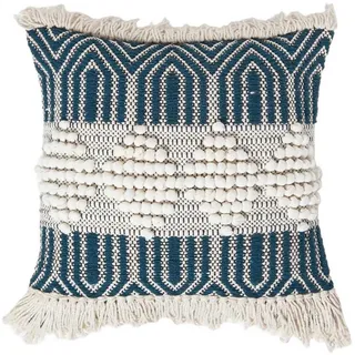 Homescapes Kelim-Kissen, Creme, Textil, Ethno, Füllung: Polyester, Quadratisch, 45x45 cm, Oeko-Tex®, Wohntextilien, Kissen, Dekokissen