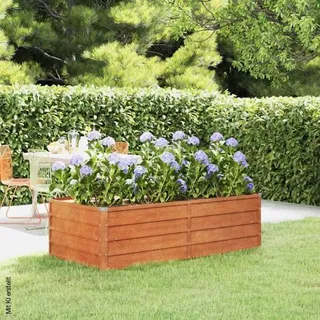 vidaXL Hochbeet Rostig 160 x 80 x 45 cm Cortenstahl