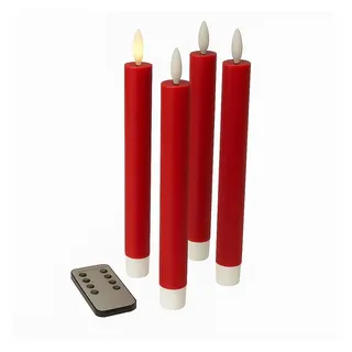 Fachhandel Plus LED Stabkerzen 24,5 cm rot