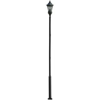 FROPIJ Straßenlaternenmast & Mastleuchte Aussen, Modern Mastleuchten Aussen Solar Straßenlaternenpfahl 100kg Tragfähigkeit, Lampenmast Stahlpfosten für Straßenlaternen, Solarleuchten, Kamera (4 m)