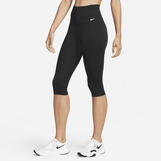 Nike One Capri-Leggings mit hohem Bund für Damen - Schwarz, M (EU 40-42)