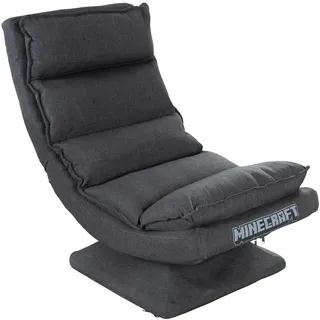 Phoenix Loungesessel Minecraft Polyester 59 x 83 x 59 cm Grau mit verstellbarer Rückenlehne