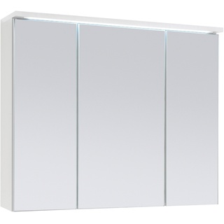 Spiegelschrank TWO, Weiß matt - B 80 cm - mit LED-Beleuchtung