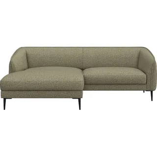 FLEXLUX Ecksofa Belle Designsofa, bequem durch Kaltschaum im Sitz, Skandinavisches Design, In hochwertiger Verarbeitung, B/T 218/149 cm grün