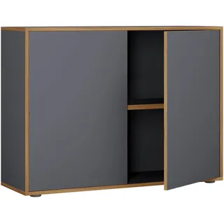 VCM Salia Aktenschrank 100 x 33 x 74 schwarz
