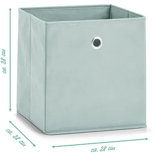 Aufbewahrungsbox 28 x cm Stoff Grün Mint