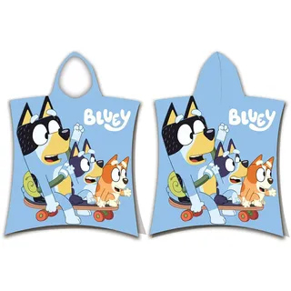 Jerry Fabrics Bluey Skate Strandtuchponcho 50x115cm