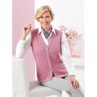 Strickweste CLASSIC Gr. 50, rosa (altrosa) Damen Westen Strickwesten