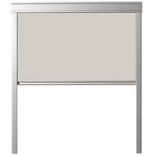 Verdunkelungsrollo DUA  (Beige, 55 x 78 cm, Passend für: Dachfenster 55 x 78 cm von Solid Elements, VELUX®, FAKRO®)