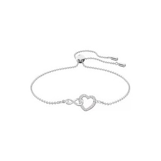 Swarovski Armband - Infinity Infinity and heart Rhodium plated - Gr. M - in Weiß - für Damen