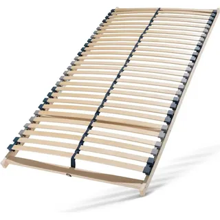 Lattenrost 100x200, Lattenrahmen aus Buche, 7 Komfortzonen, 28 Latten, Federholzrahmen GERMANY, Lattenrost Selbstmontage, Traglast bis zu 150Kg