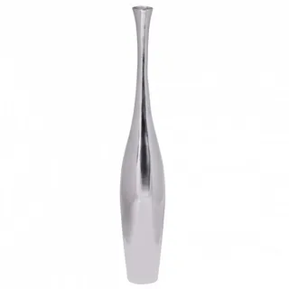 FineBuy Deko-Vase 75 x 9 x 9 cm Silbern