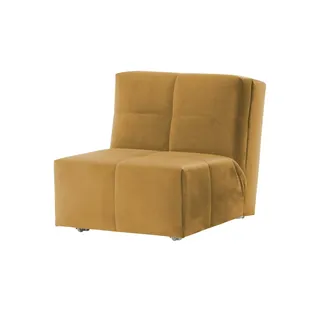 Nehl Schlafsessel Solino Velours 85 x 85 x 102 cm Gelb mit Schlaffunktion