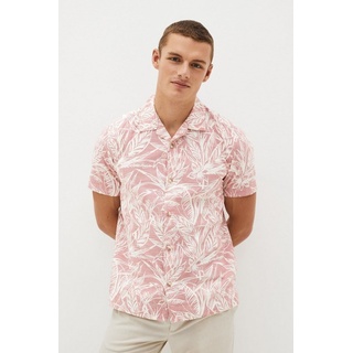 Next Kurzarmhemd Kurzarmhemd mit Hawaii-Muster (1-tlg) rosa L (Normallänge)