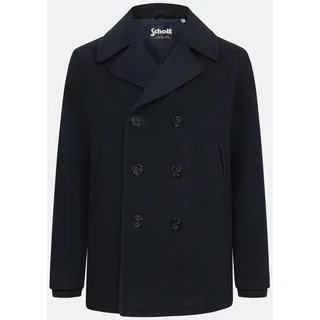 Schott NYC Caban Blau Pea Coat Jacke