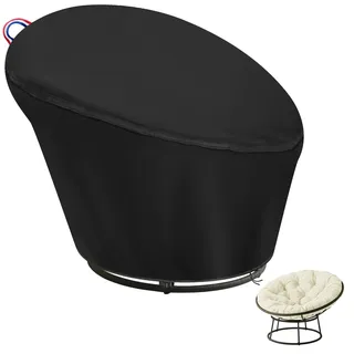 Iptienda Papasansessel Abdeckung, Rattansessel Abdeckung Wasserdicht Winddicht, Hängesessel Abdeckplane Langlebig, Loungesessel Abdeckplane für Schaukelsessel und Hängesessel Outdoor - 119x89/46cm