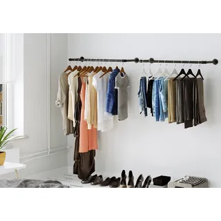 Songmics Wandgarderobe HSR67BK 92 x 7,5 cm Schwarz