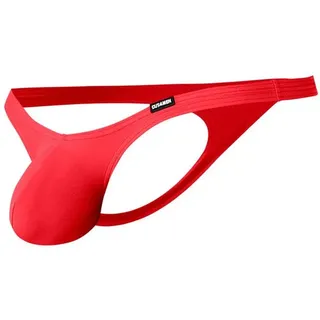 CUT4MEN String Roter Herren String tief geschnitten blickdichter weicher Männer Tanga rot M