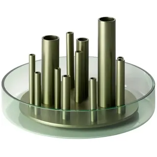 Fritz Hansen - Ikeru Vase Low, Forest green