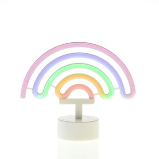 LED NEON Figur Regenbogen Neonlicht Neonschild Leuchtfigur USB 19cm