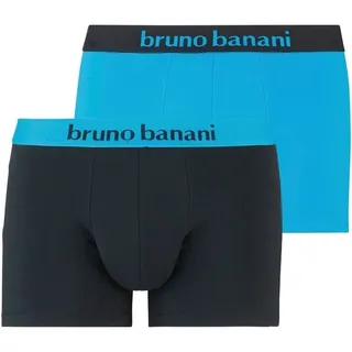Bruno Banani Flowing Boxershorts Blau / Schwarz S 2er Pack