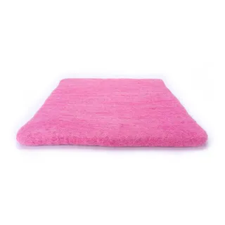 feelz - Sitzkissen quadratisch aus Filz - Verschiedene pink-, rosa- und beerentöne - 100% Wolle - ca. 35x35 cm - Höhe ca. 2-3 cm - Handarbeit (Pink)