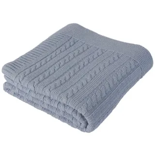 Betires Home Babydecke himmelblau 90 x 90 cm