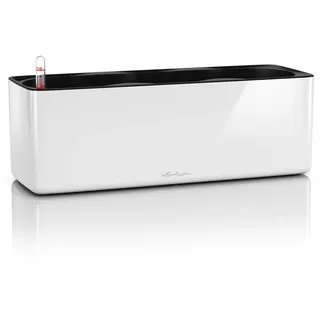 LECHUZA Cube Glossy Triple 40 x 14 x 13,5 cm weiß hochglanz