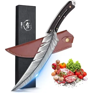 DRAGON RIOT Ausbeinmesser DRAGON RIOT Japanisches Profi Küchenmesser Scharf Grillmesser mit