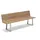 160 x 52 x 89 cm edelstahl/teak geölt