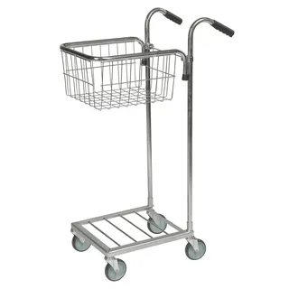 Kongamek Mini- Servierwagen Verzinkt Mit Korb 415x355x220mm Ohne Bremse