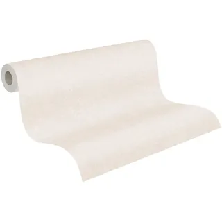 A.S. Création Vliestapete Hellgrau Glatt Einfarbig Matt 53 cm 10,05 m2 Grau 385947