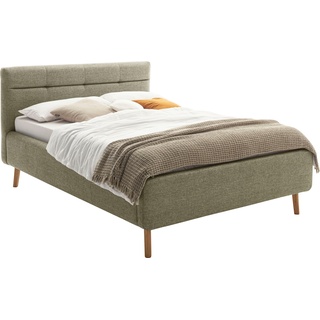 meise.möbel Polsterbett »Lotte«, mit Lattenrost und Bettkasten, grün, , 81945107-0 Strukturstoff
