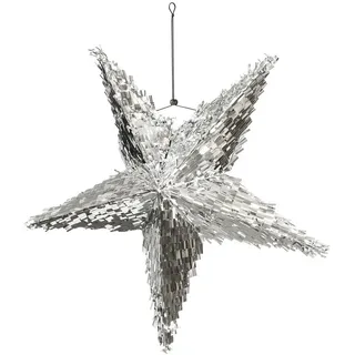 Partydeco Piñata 68x68x30 cm Stern Silber