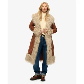 Superdry für Damen. W5012136A Afghanisches braunes Fell (M), Lässig, Polyester
