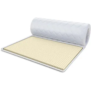 Fdm Latex Matratzentopper 100 x 200 cm weiß
