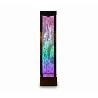 Xlmoebel Zimmerbrunnen Wasserwand mit LED-Beleuchtung und Regal-Funktion, (Water Wall), Hergestellt in Europa weiß