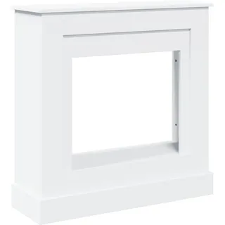 vidaXL Kaminumrandung 90 x 30 x 90 cm Weiß