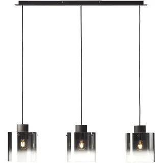 Brilliant Beth 3-flg. 60W 30 cm rund braun/rauchglas