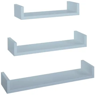 3ER SET WANDREGAL FARBE BLAU MOD. CALAMITA