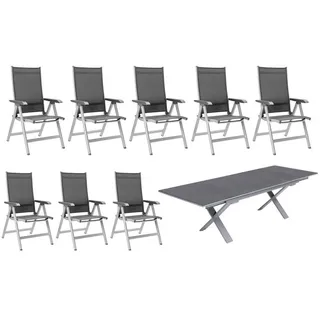 KETTLER Garten-Essgruppe BasicPlus silberfarben