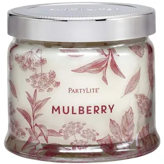 PARTYLITE PartyLite Maulbeer-Duftglaskerze mit dreifachem Docht