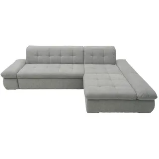 Mid.you Ecksofa, Grau, Metall, Uni, 3-Sitzer, L-Form, 300x172 cm, Made in EU, FSC Mix, Schlafen auf Sitzhöhe, Wohnzimmer, Sofas & Couches, Wohnlandschaften, Ecksofas