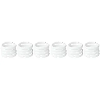 WENKO Duschvorhangringe groß Weiß 12er Set 12er Set Weiß (Packung mit 2)