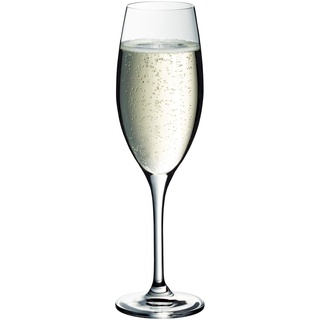 WMF Easy Plus Champagner-/ Sektglas, 250ml, Kristallglas, spülmaschinenfest, transparent, Geschenk