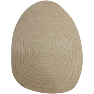 KADIMA DESIGN PARRET Wollteppich 160 x 230 cm Beige
