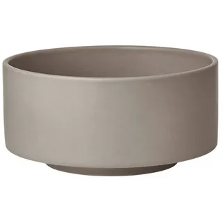blomus Servierschale -MAKOTO- Schale, Bowl, Geschirr: Modernes Design, Steingut, (1-tlg), Zeitlose Servierschale, Matte Glasur, Unikat, Schwebend grau