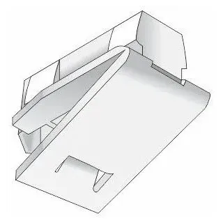 Hinno Feststeller hinno-stop HS01, Gardinen, Gardinenschienen, Vorhänge, Gardinenleisten, Innenlaufsysteme, Gardinenstangen, (10-St), HINNO Clic-Feststeller weiß