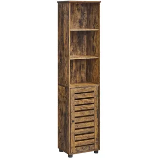 VASAGLE Hochschrank fürs Badezimmer, hoher Badezimmerschrank, Badregal stehend, mit 3 offenen